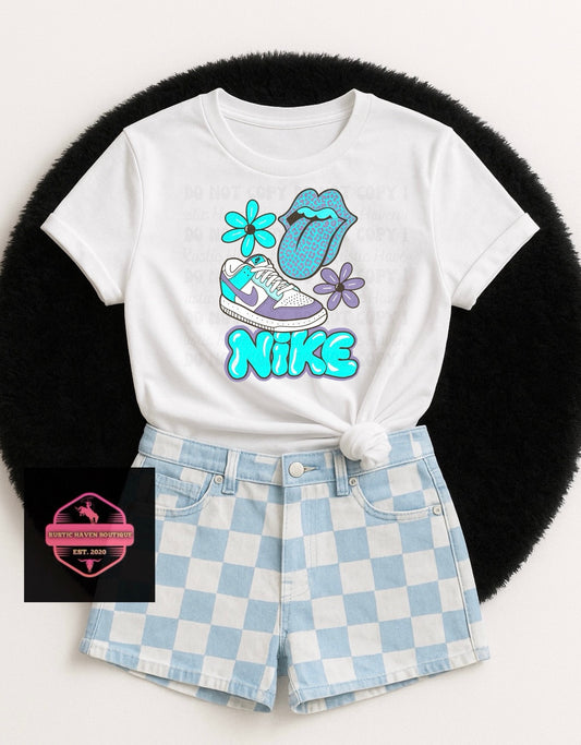 Floral N!ke Youth Tee