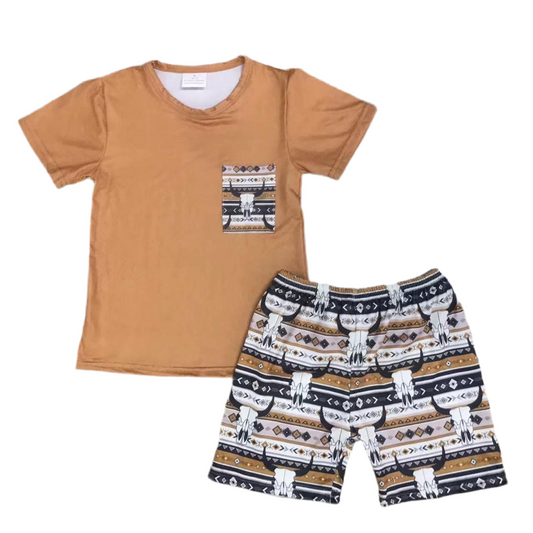 Longhorn Short Set