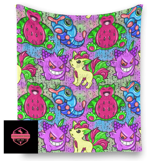 Neon Pokémon Blanket
