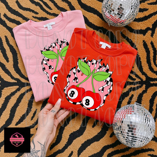 8 Ball Cherries Tee & Sweatshirt