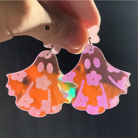 Floral Ghost Earrings