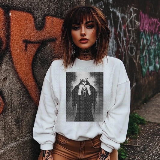 Ghostface Heart Hands Shirt | Scream Horror Movie Tee