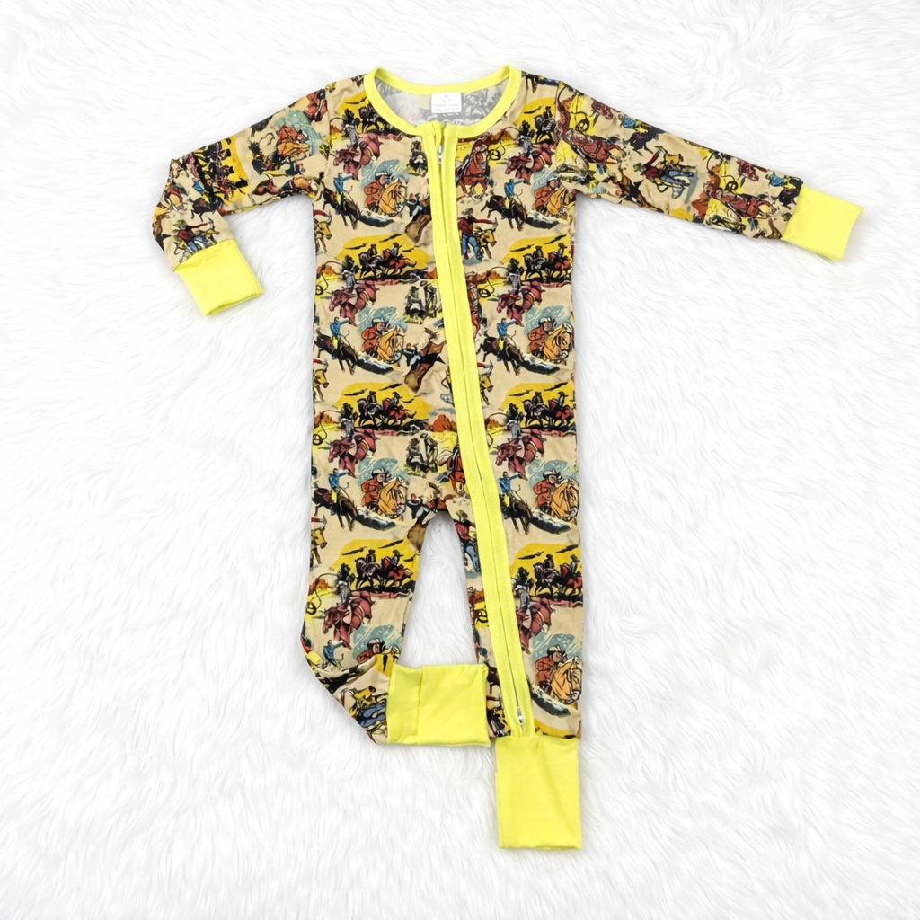 Golden Cowboy Bamboo Onesie
