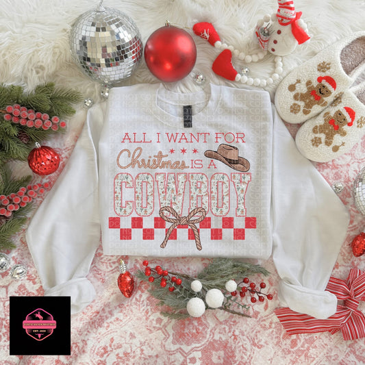 All I want for Christmas is a Cowboy Tee & Sweatshirt