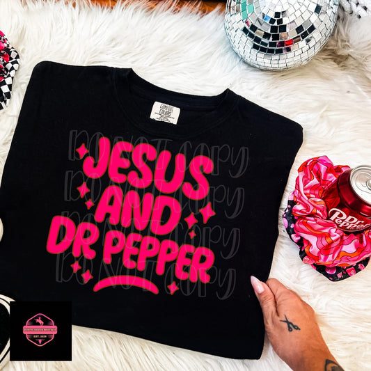 Jesus & Dr Pepper Tee & Sweatshirt