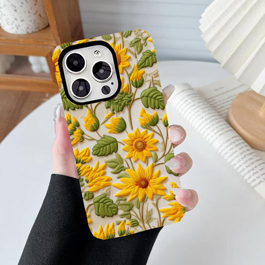 Stitched Floral Phone Case