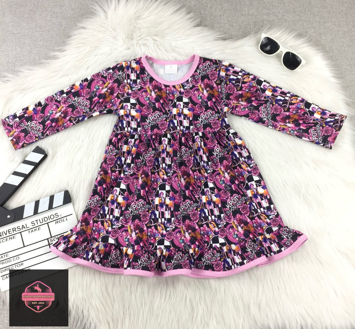 K-pop Pink Demon Hunters Dress