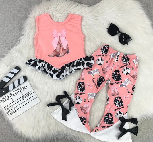 Pink Western Branded Set