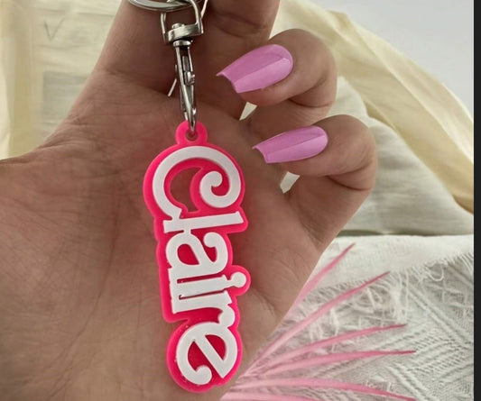 Pink Acrylic Name Tags