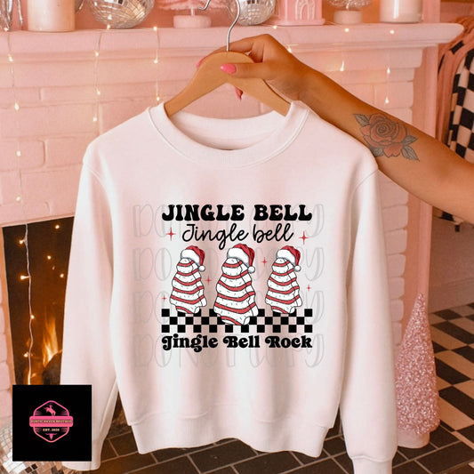 Jingle Bell Rock Christmas Tree Cake Tee & Sweatshirt