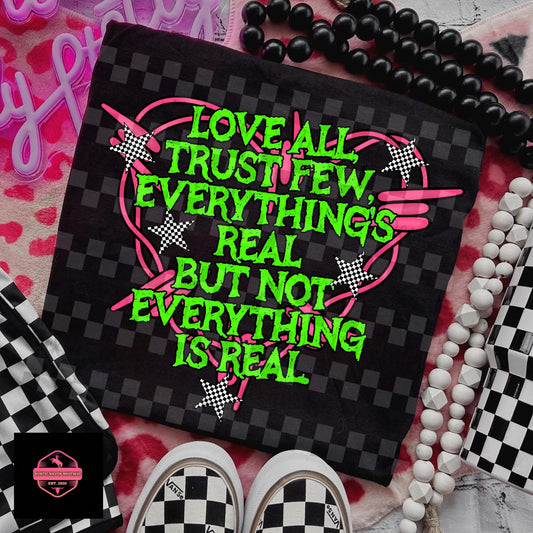 Love All Trust Few Tee & Sweatshirt