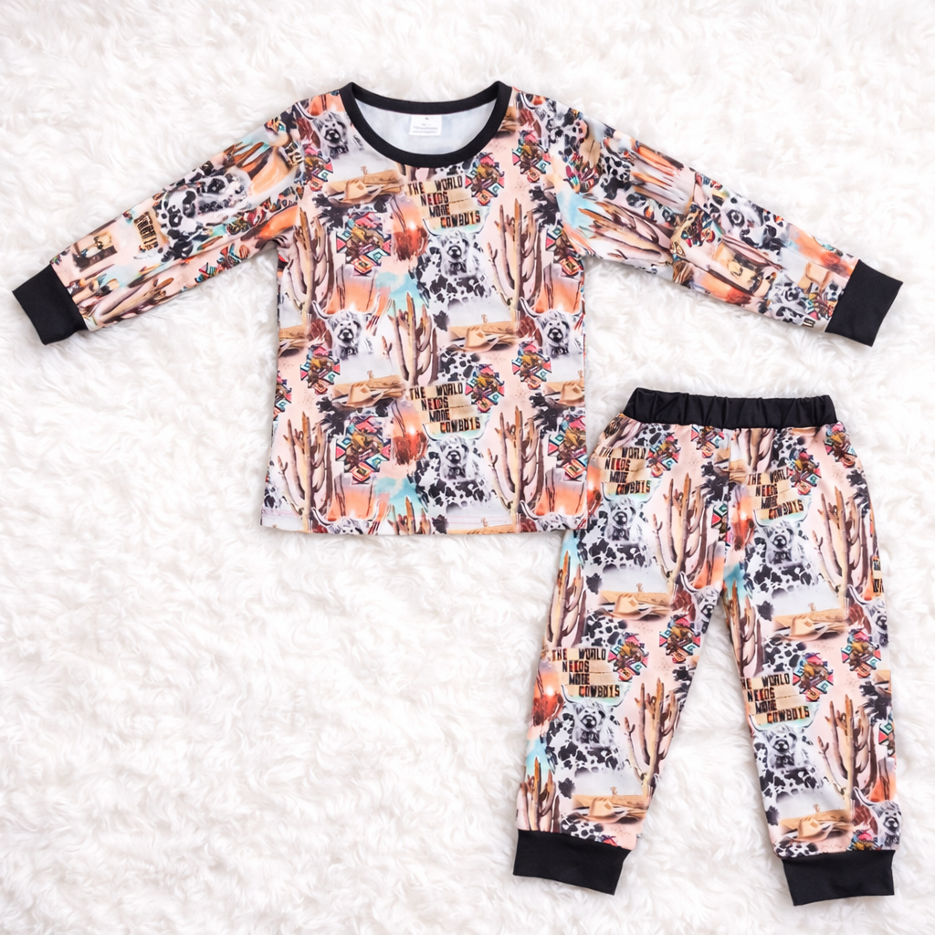 More Cowboys PJ Set