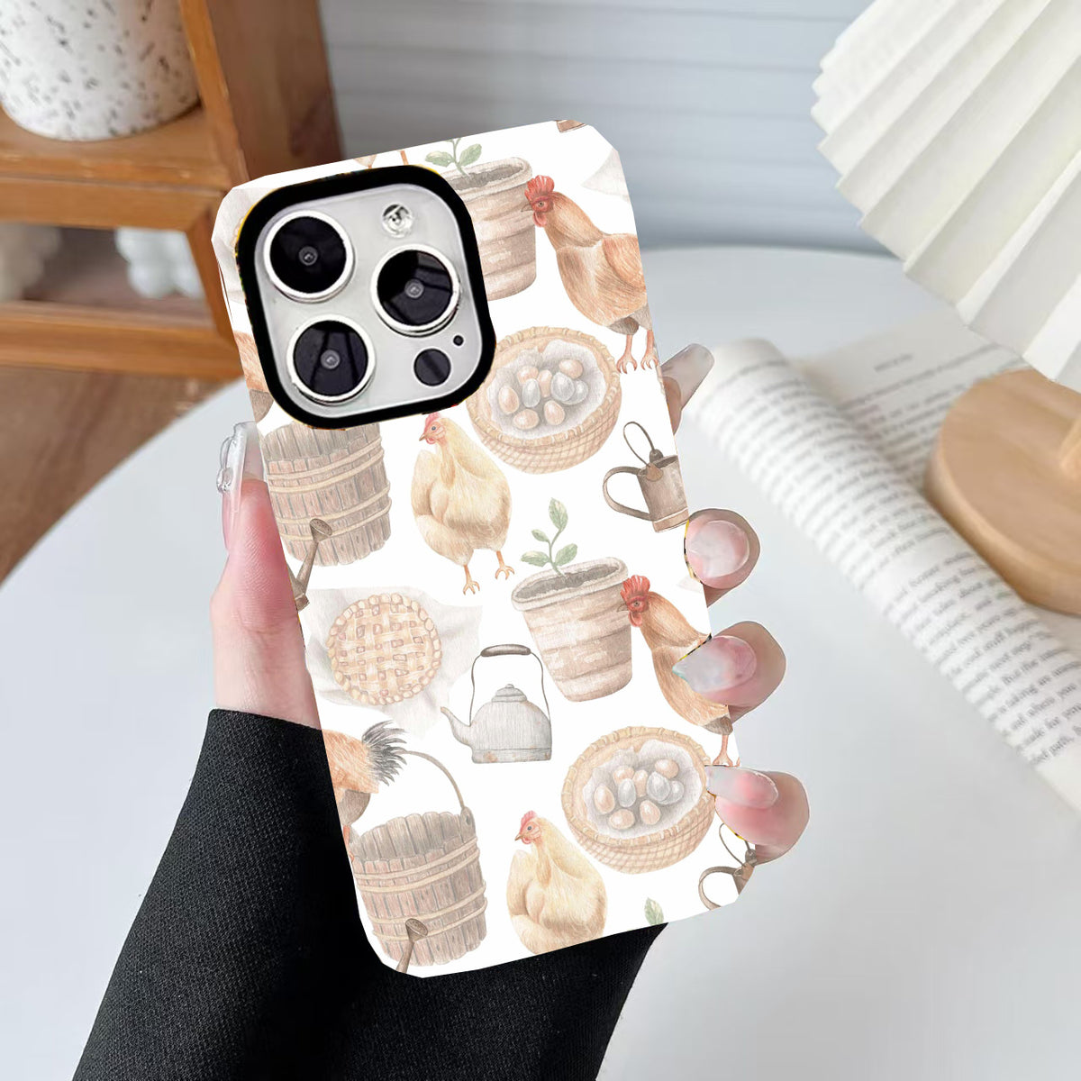 Sketched Hen Phone Case