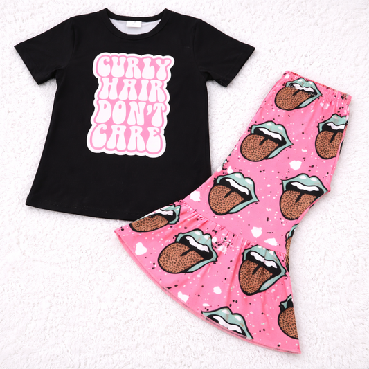 Curly Hair Bellbottom Set