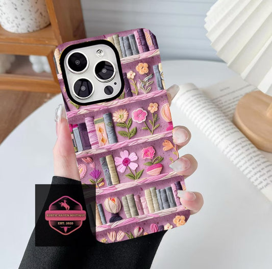 Stitched Pink Book Phone Case