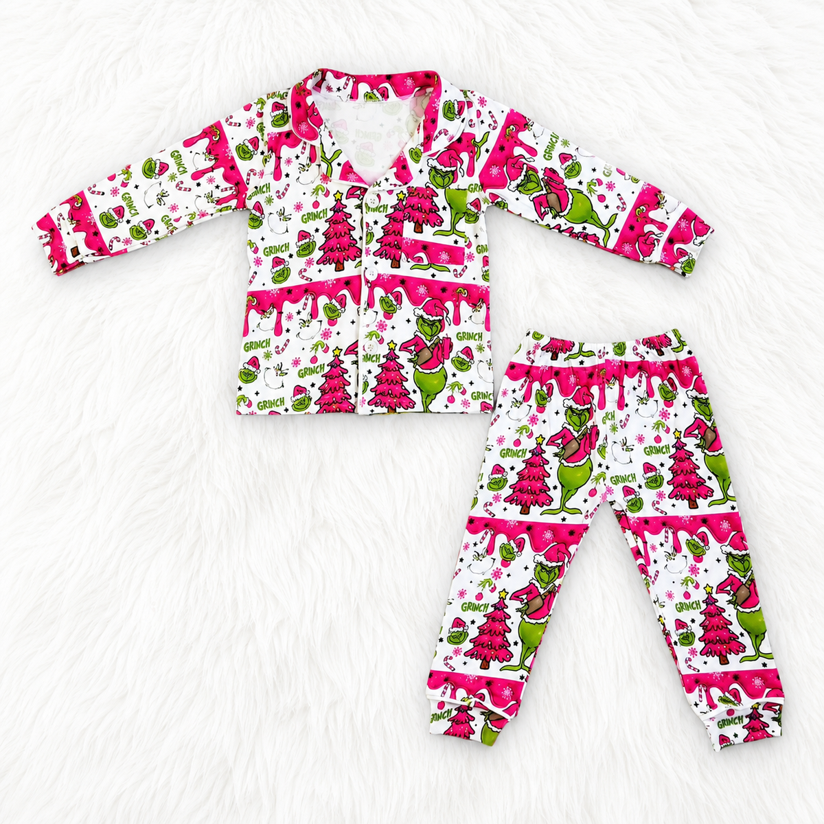 Pink Mean One PJ Set