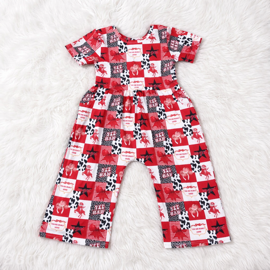 Red Yeehaw Jumpsuit