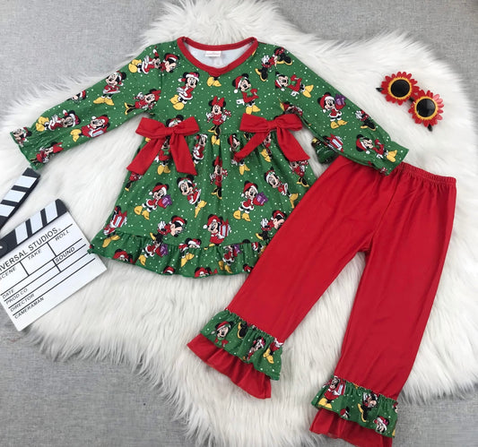 Minnie Green Christmas Set