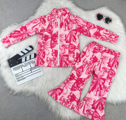 Big Pink Bow Yoga Set