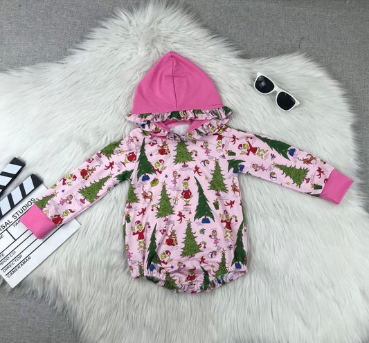 Pink Christmas Hooded Leo