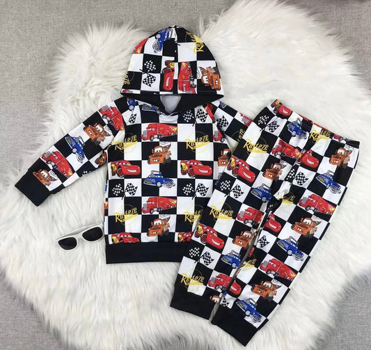 Checkered Car Set