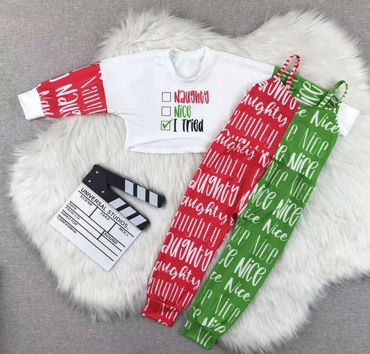 Naughty or Nice Honey Top Set