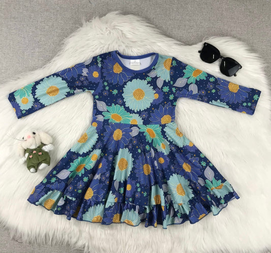 Blue Floral Dress