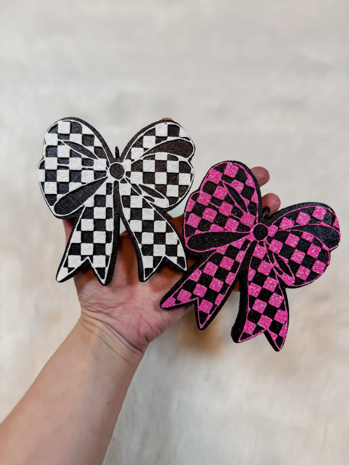 Checkered Bows Freshie