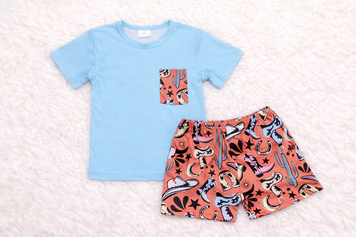 Little Outlaw Short Set