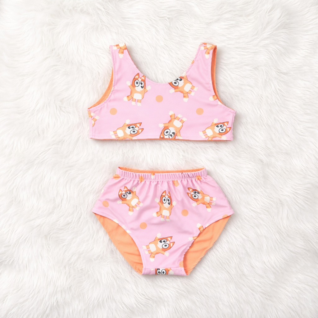 Pups Two Peice Bathing Suit