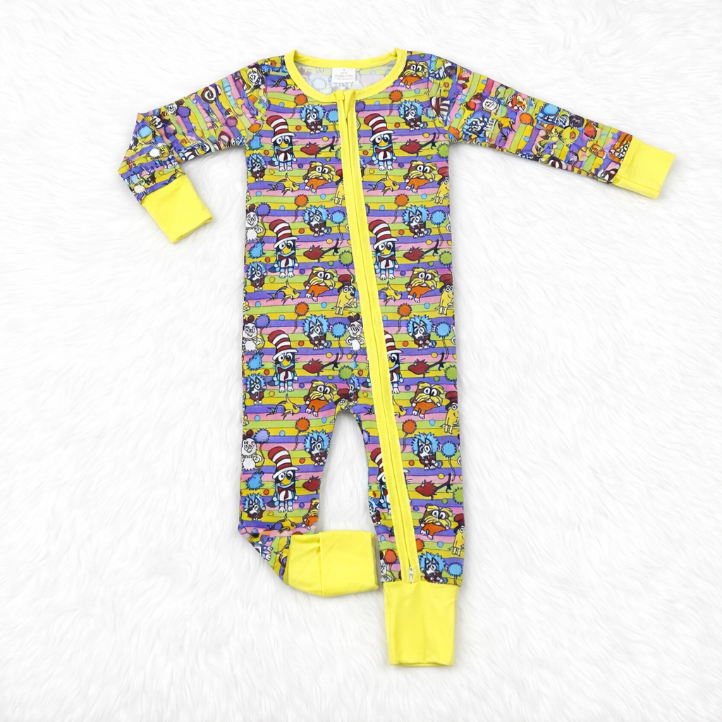 Whimsical Pup Bamboo Onesie