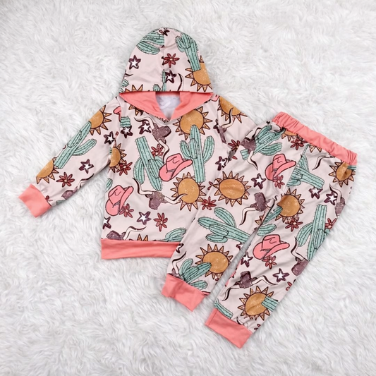 Neon Western Hoodie Set