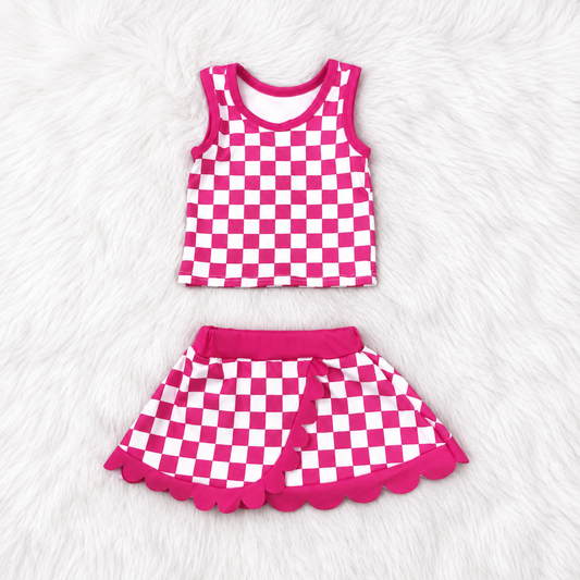 Pick Checkered Yoga Set