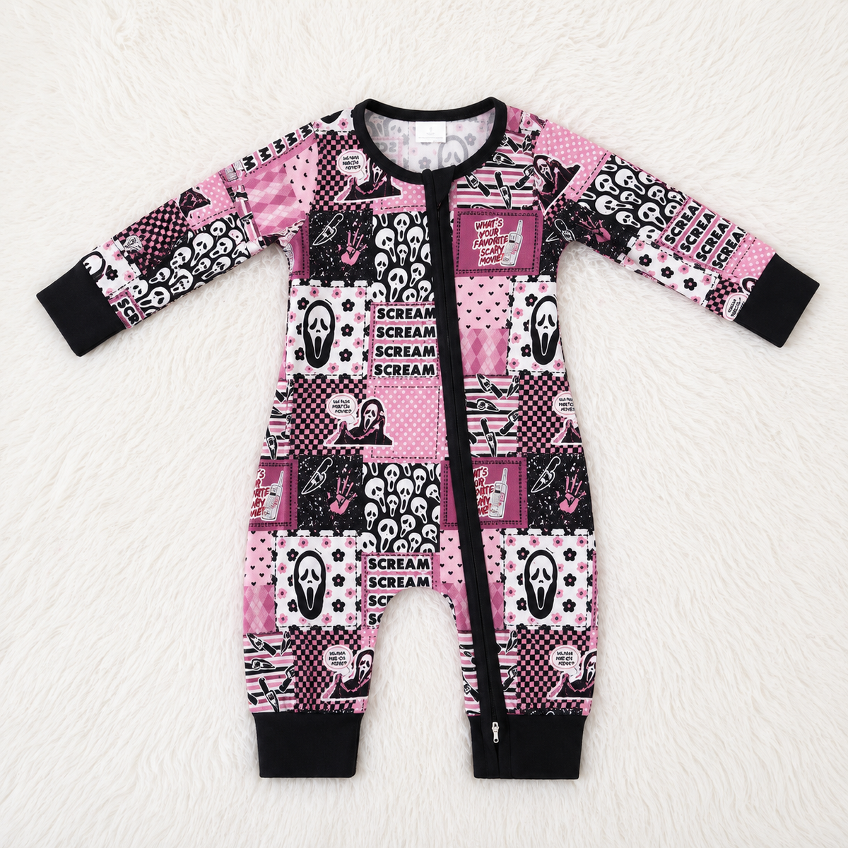 Pink Scream Onesie