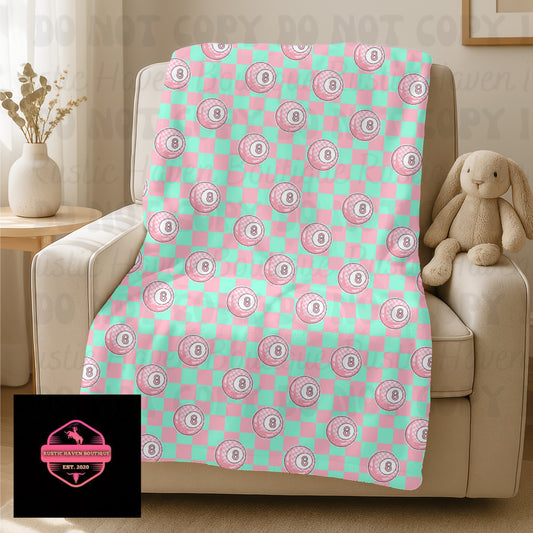 Pastel Crazy 8 Blanket