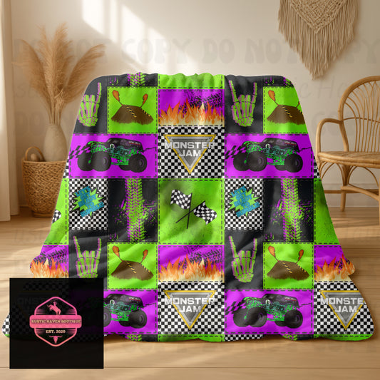 Monster *Purple* Blanket