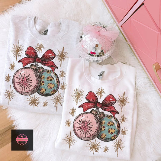 Pink Ornament Tee & Sweatshirt