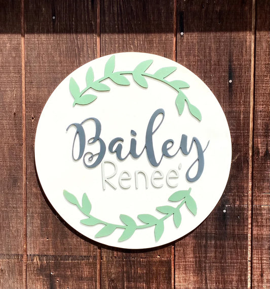 Custom Name Circles