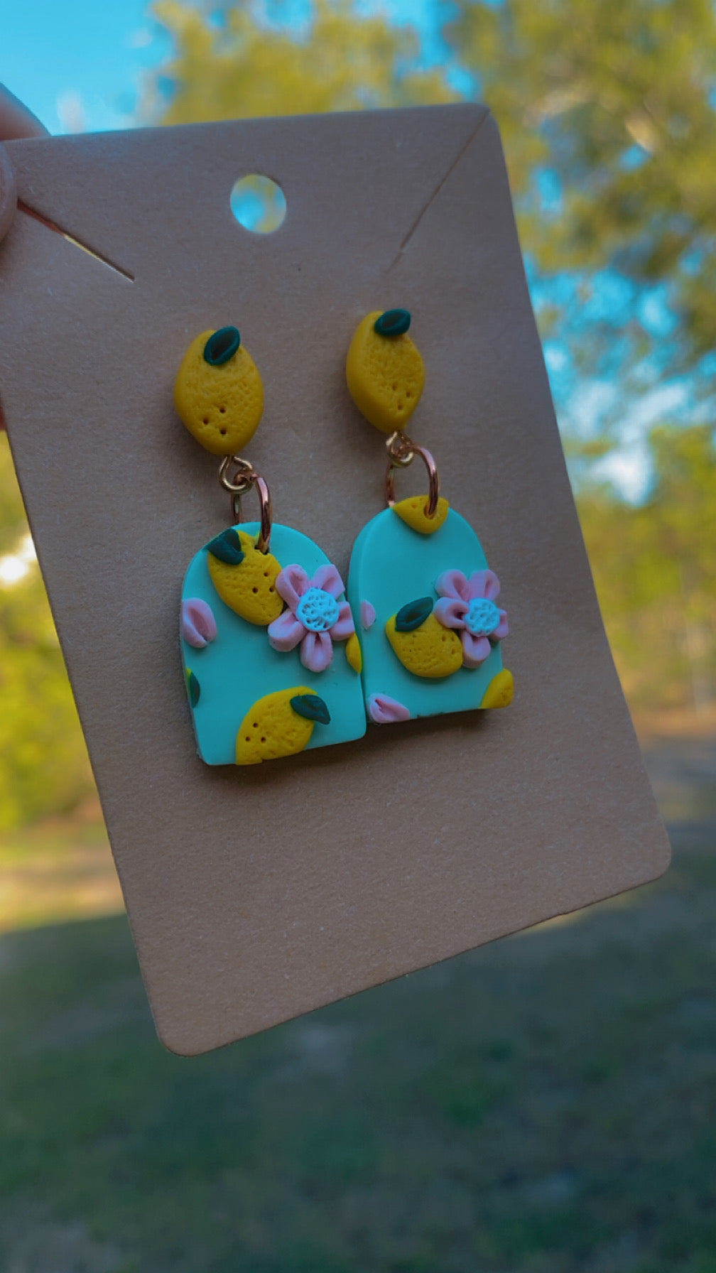 Clay Lemon Drop Earrings